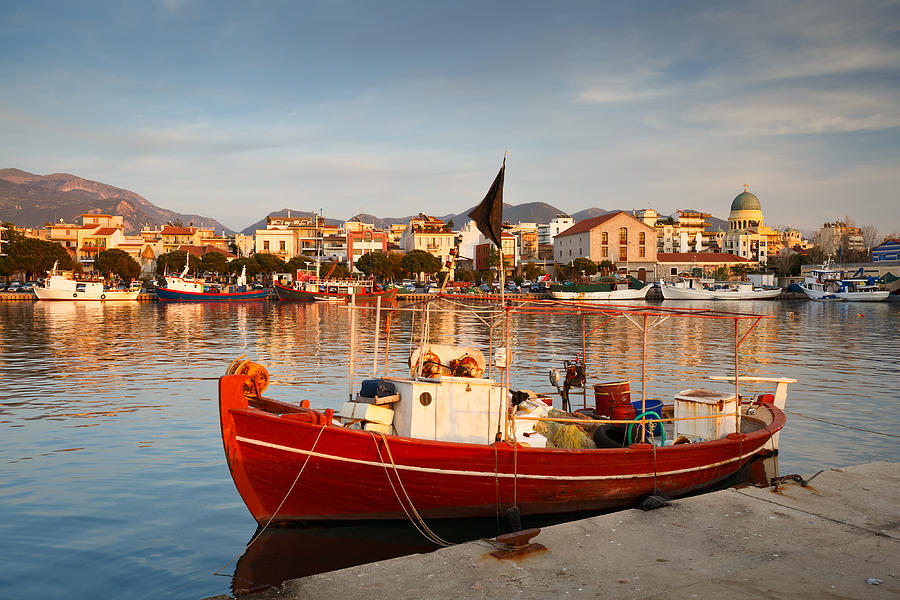 Greek Photograph - fishing boats XXIV by Milan Gonda