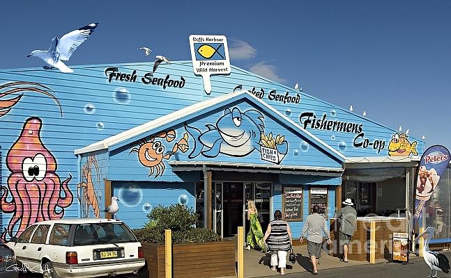 Fishing Co-op.Coffs Harbour Marina.Australia Photograph by Geoff Childs