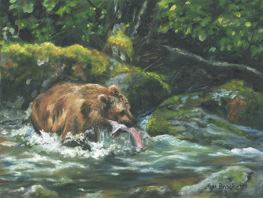 Fishing for Lunch Painting by Lori Brackett