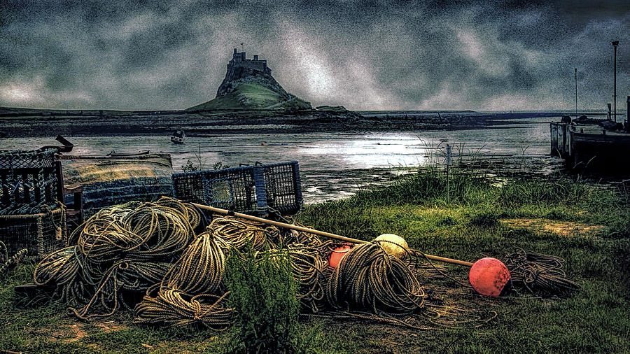 Fishing gear at Lindisfarne. Photograph by Brian Tarr