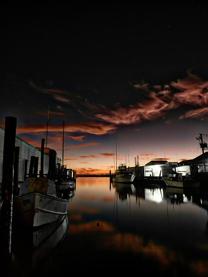 Fishing Harbor at Dawn Photograph by David Kay