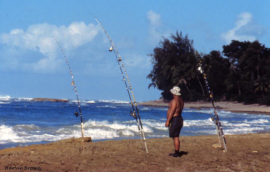 Fishing Hawaiian Style Photograph by Harvie Brown