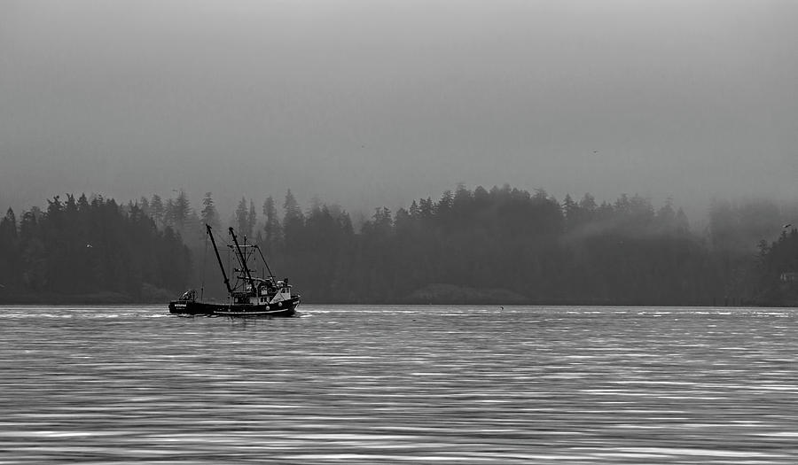 Fishing in the Fog - 365-199 Photograph by Inge Riis McDonald