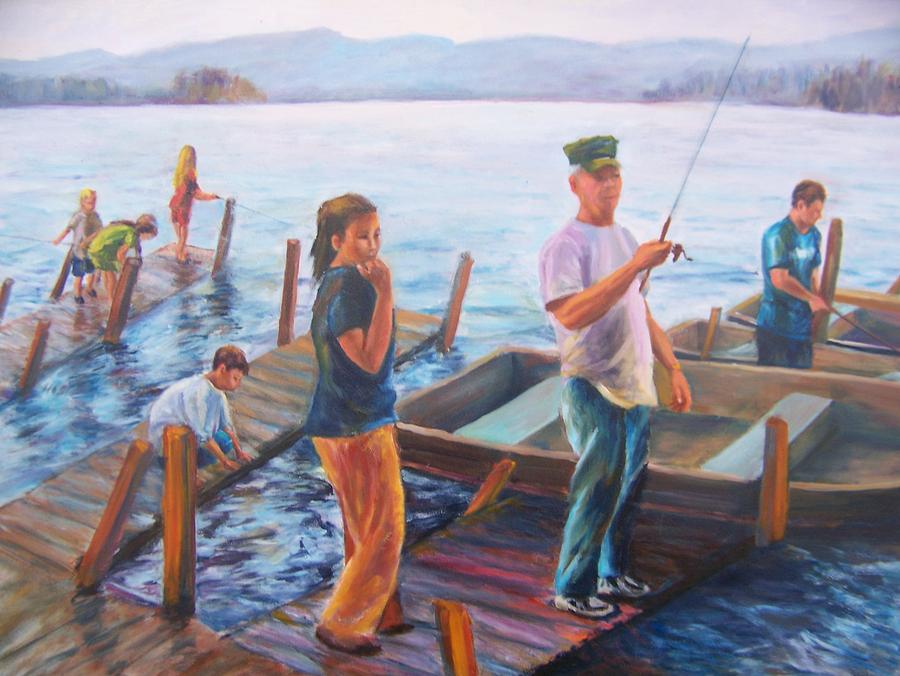 People Painting - Fishing by Joan Wulff