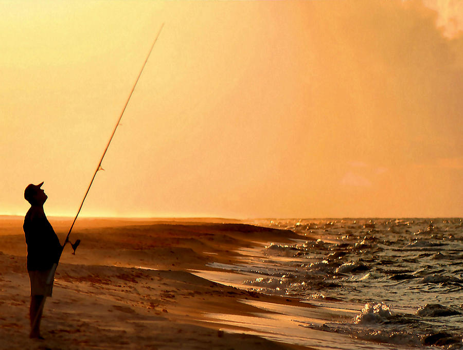 Fishing Digital Art by Kristin Elmquist