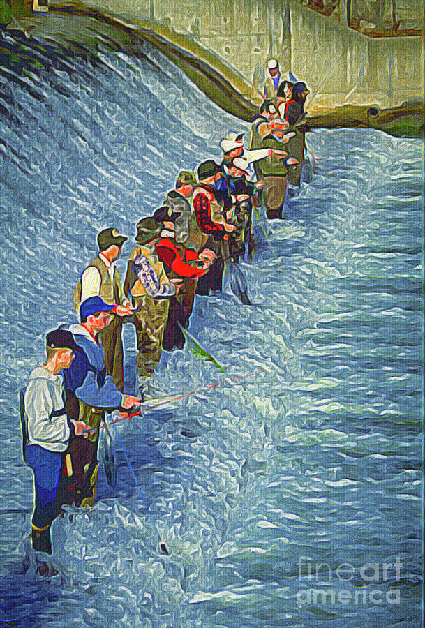 Fishing Line Photograph by John S Stewart