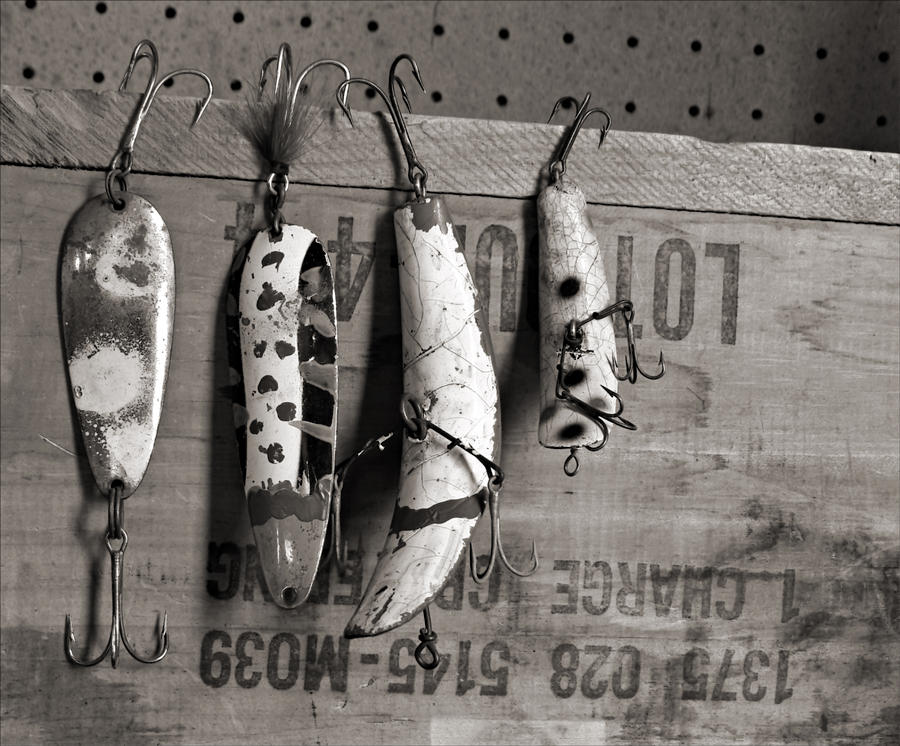 Fishing Lure -Sepia Photograph by Sandra Church
