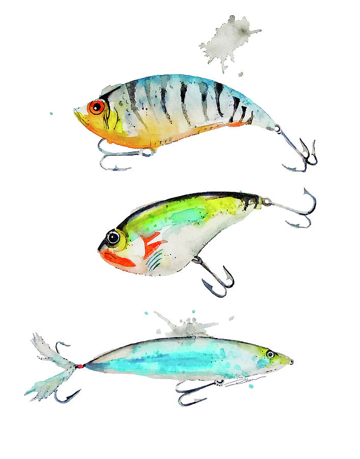 Relic Deep Sea Fishing Watercolour Brush Pens Fishing Lures