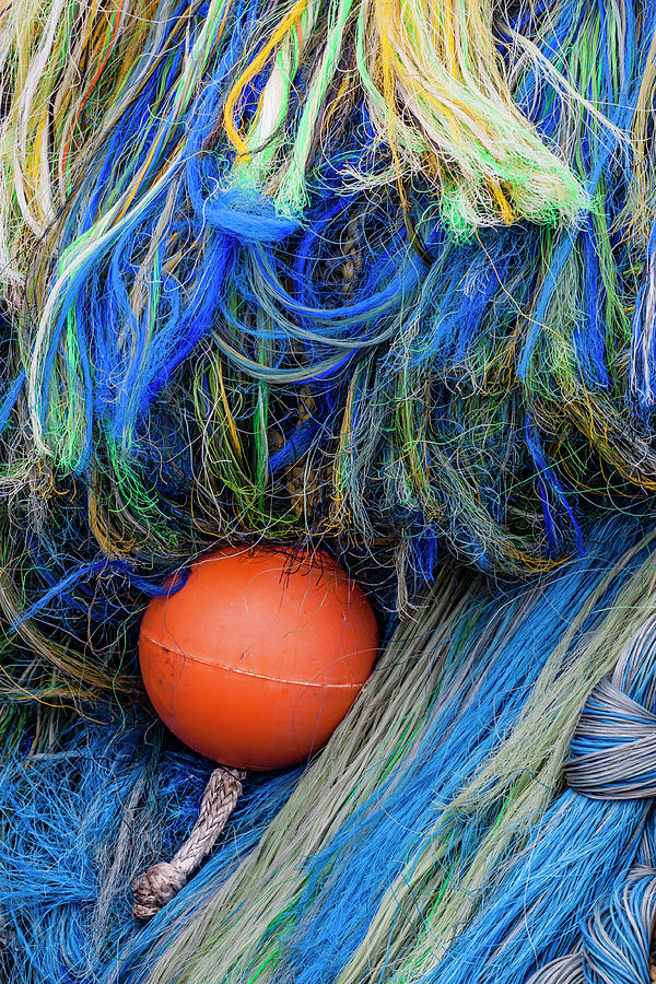 Fishing Nets and Buoy Photograph by Carol Leigh