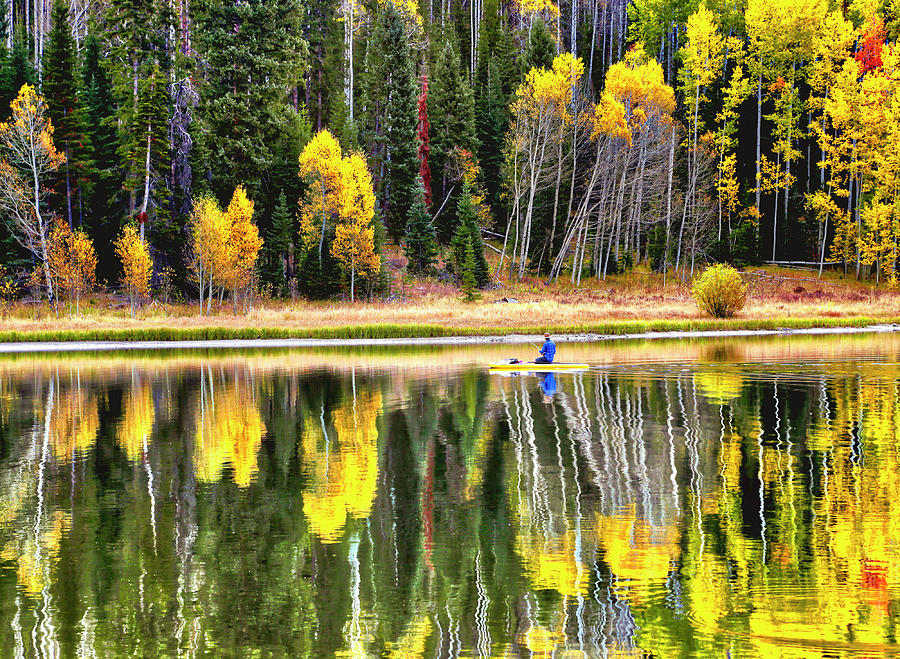 Fishing On Dream Lake Colorado Photograph by James Steele