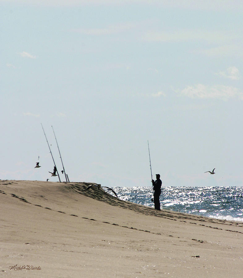 Fishing on The Cape Cod National Seashore Massachusetts Photograph by Michelle Constantine