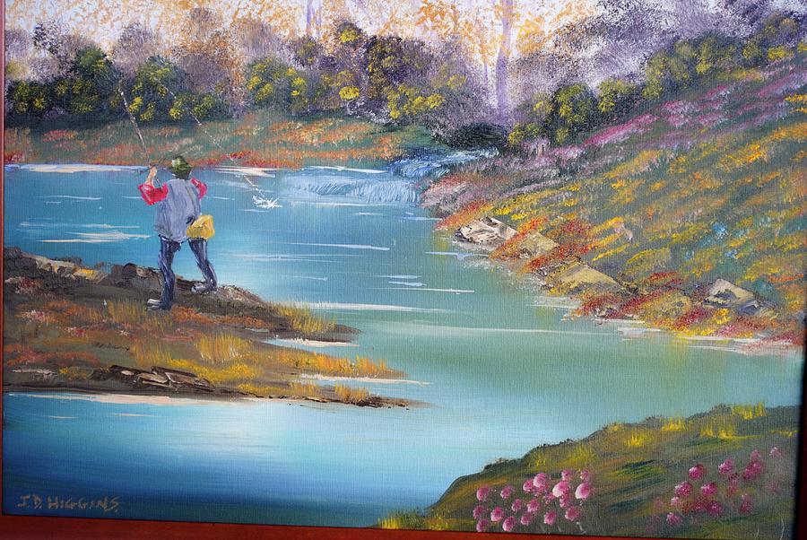 Fishing on the Fly Painting by James Higgins