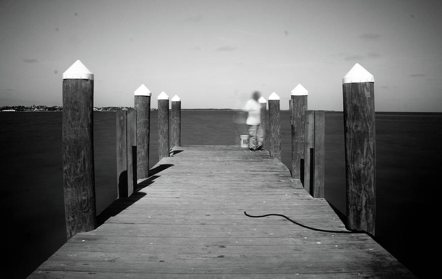 Paradise Photograph - Fishing on the Pier by Tony Nardecchia
