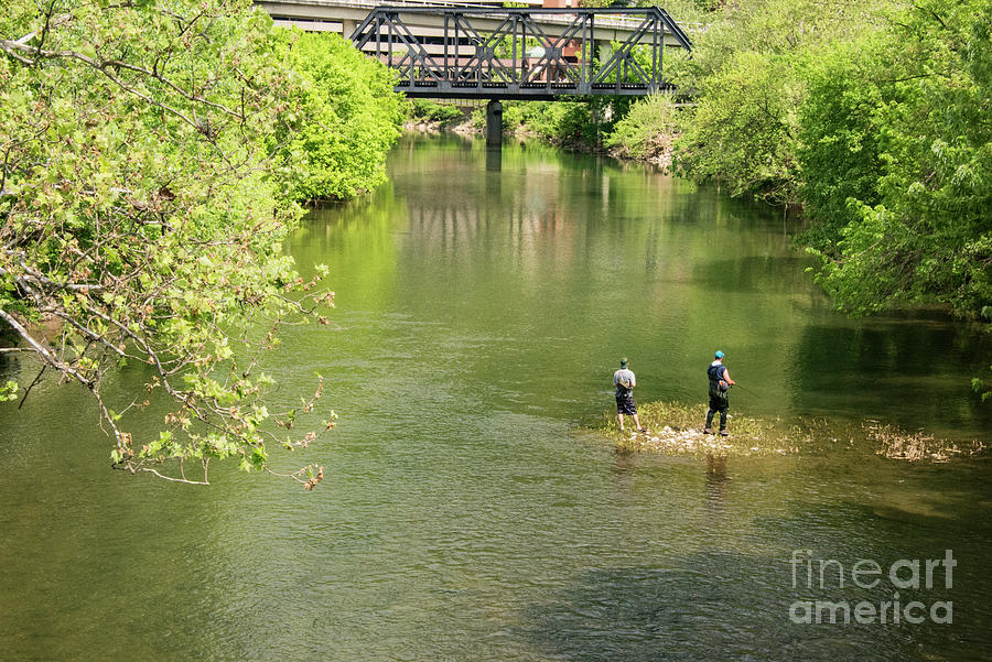 Fishing on the Roanoke River Photograph by Bob Phillips