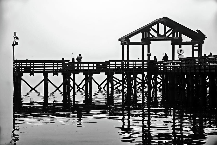 Fishing pier, Leesylvania State Park, VA Photograph by Bill Jonscher
