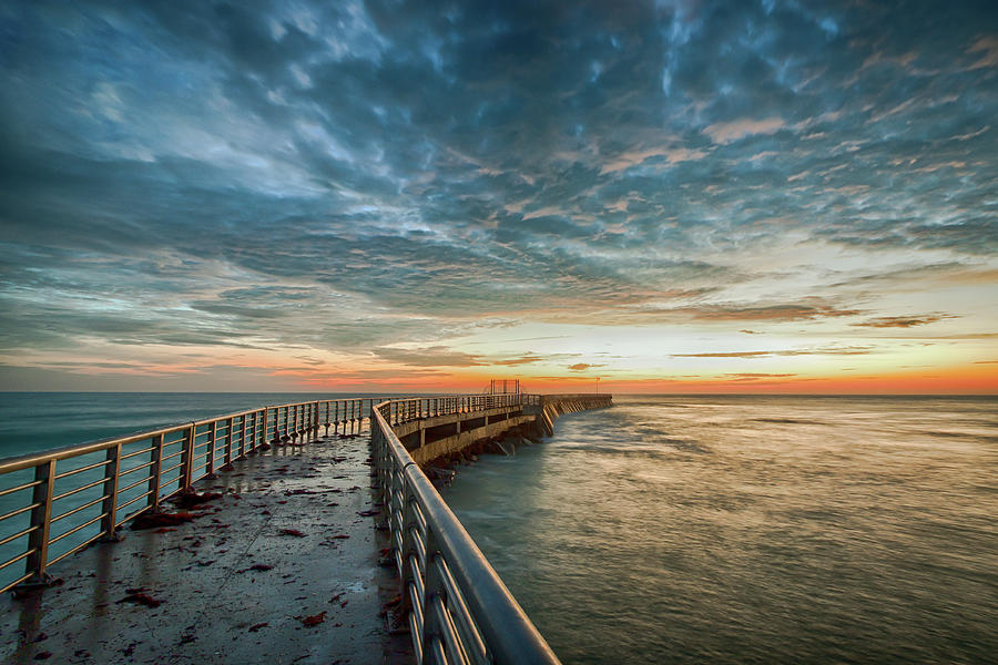 Fishing Pier Sunrise - Sebastian, Florida Photograph by R Scott Duncan