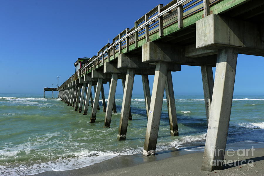 Fishing Pier Venice Florida Photograph by Christiane Schulze Art And Photography
