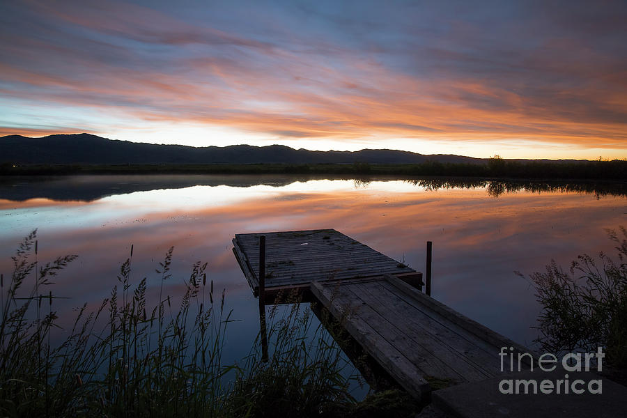 Fishing Pond Morning Twilight Photograph by Idaho Scenic Images Linda Lantzy