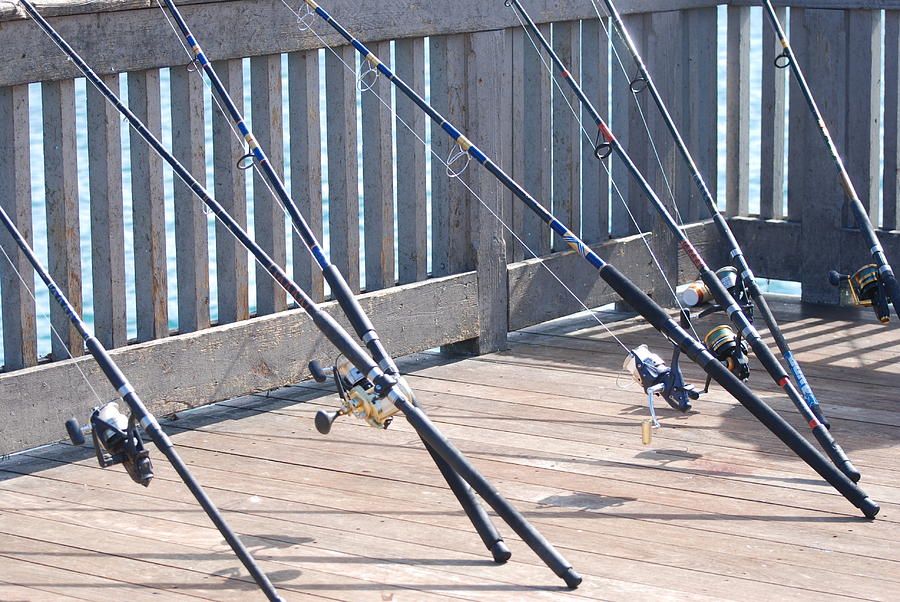 Fishing Rods Photograph by Rob Hans