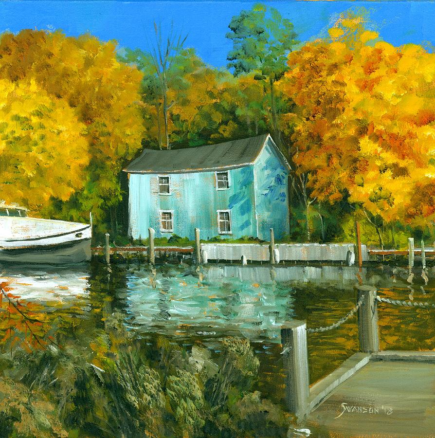 Fishing Shanty Painting by Michael Swanson