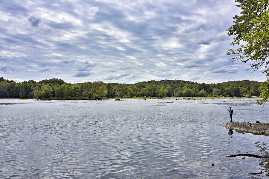 Fishing the Potomac River Photograph by Brendan Reals