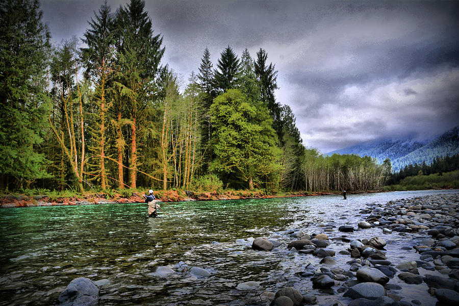 Fishing the Run Photograph by Jason Brooks