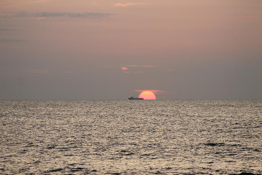 Fishing Trawler Sunrise Photograph by Robert Banach