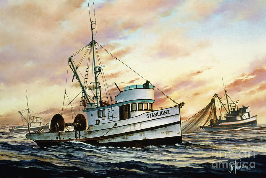 Fishing Vessel STARLIGHT Painting by James Williamson