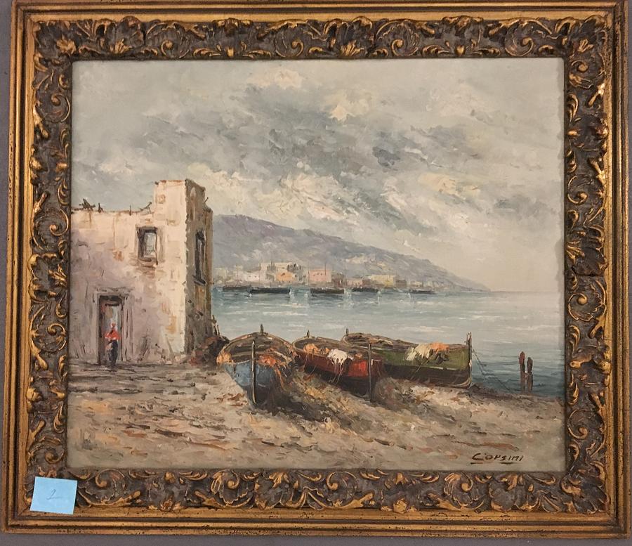 Fishing Village Painting by Corsini