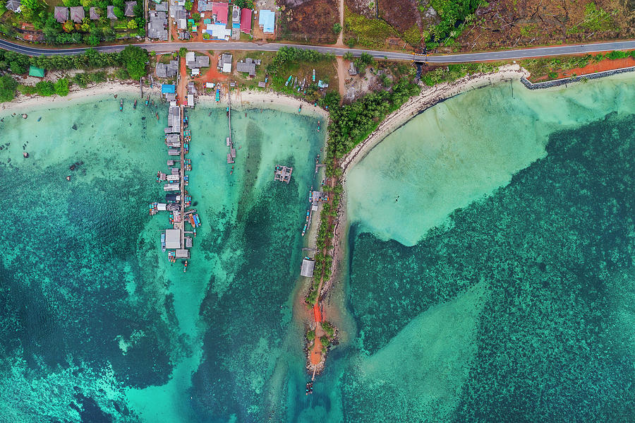 Fishing village view from above Photograph by Pradeep Raja PRINTS
