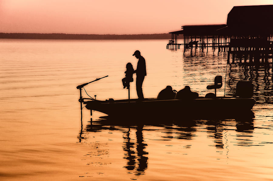 Fishing with Daddy Photograph by Bonnie Barry - Fine Art America