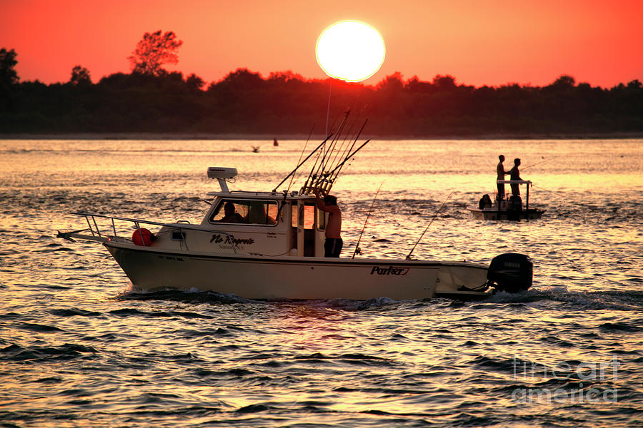 Fishing With Friends at Long Beach Island Photograph by John Rizzuto