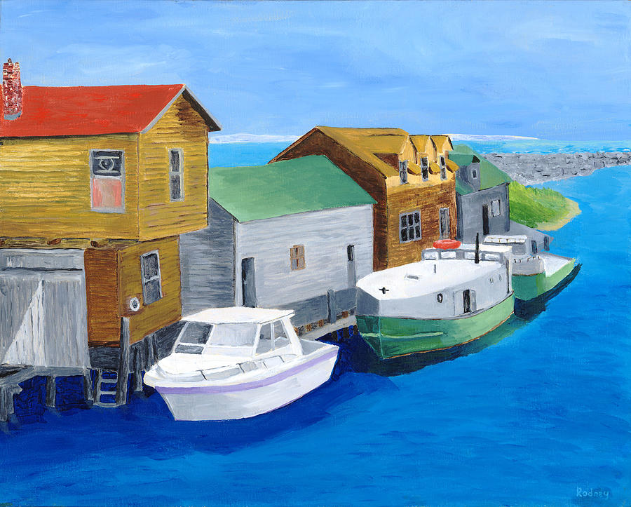 Fishtown Painting by Rodney Campbell