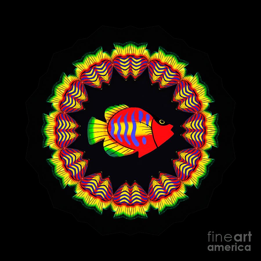 Fish Photograph - Fishy Colorful Kaleidoscope by Kaye Menner by Kaye Menner