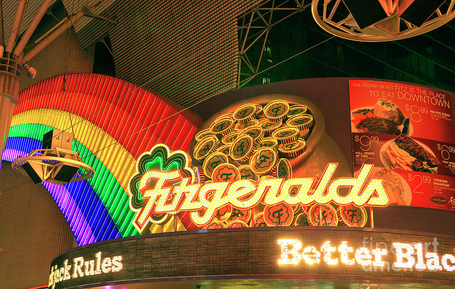 Fitzgeralds Rainbow Las Vegas Photograph by John Rizzuto