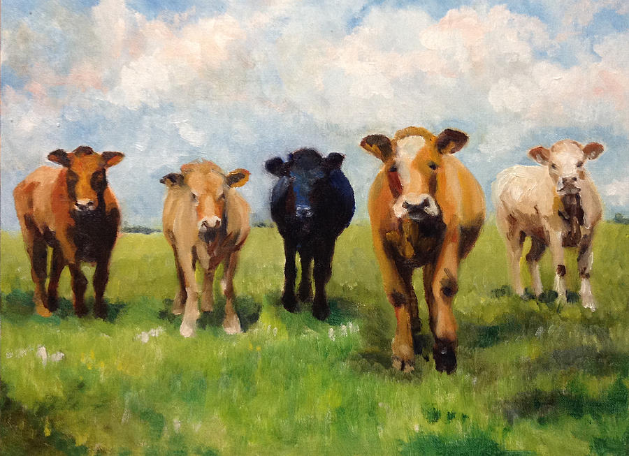 Five Cows by Mary Marin