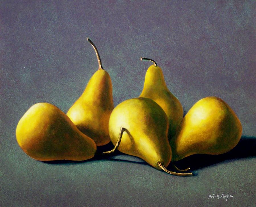 Five Golden Pears Painting