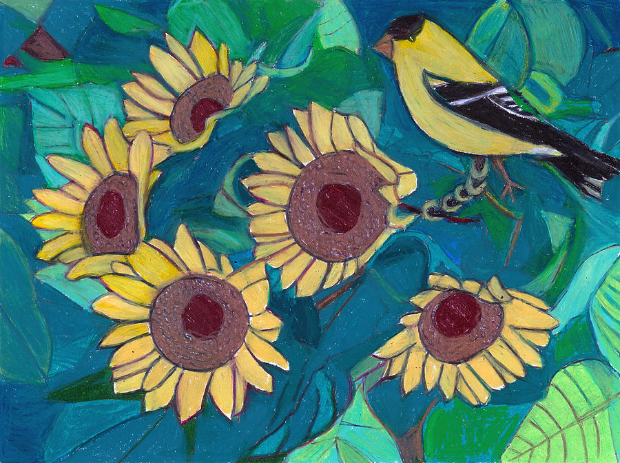 Five Painting - Five Golden Rings by Denise Weaver Ross Five Painting - Five Golden Rings by Denise Weaver Ross