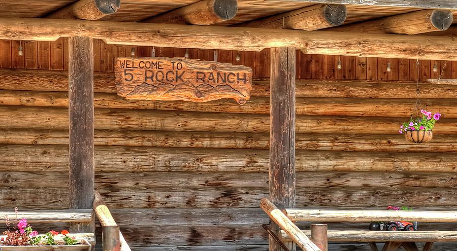 Five Rock Ranch Porch Photograph by Jerry Sodorff