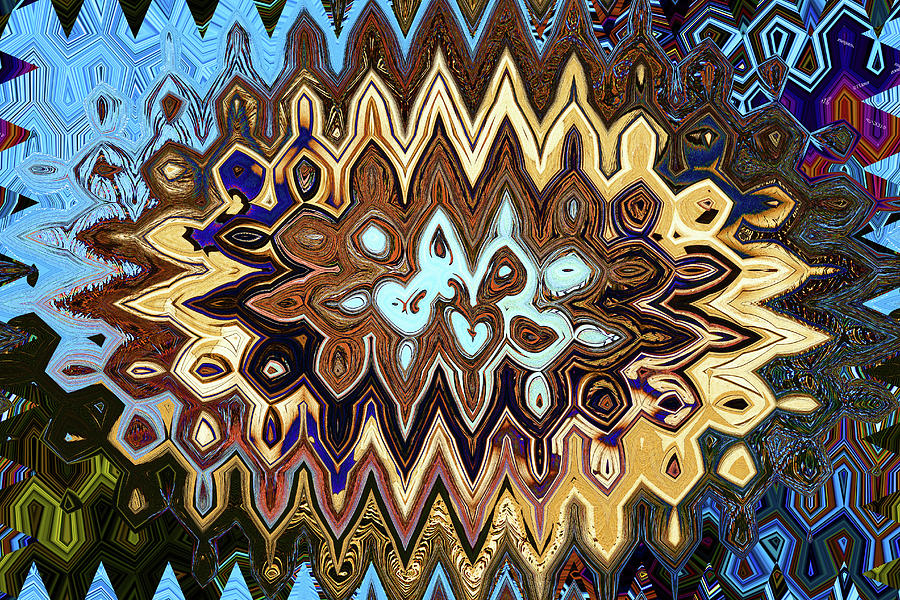 Five Texture Abstract #3 Digital Art by Tom Janca