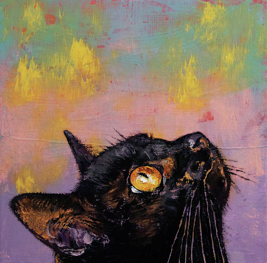 Fixed Gaze Painting by Michael Creese