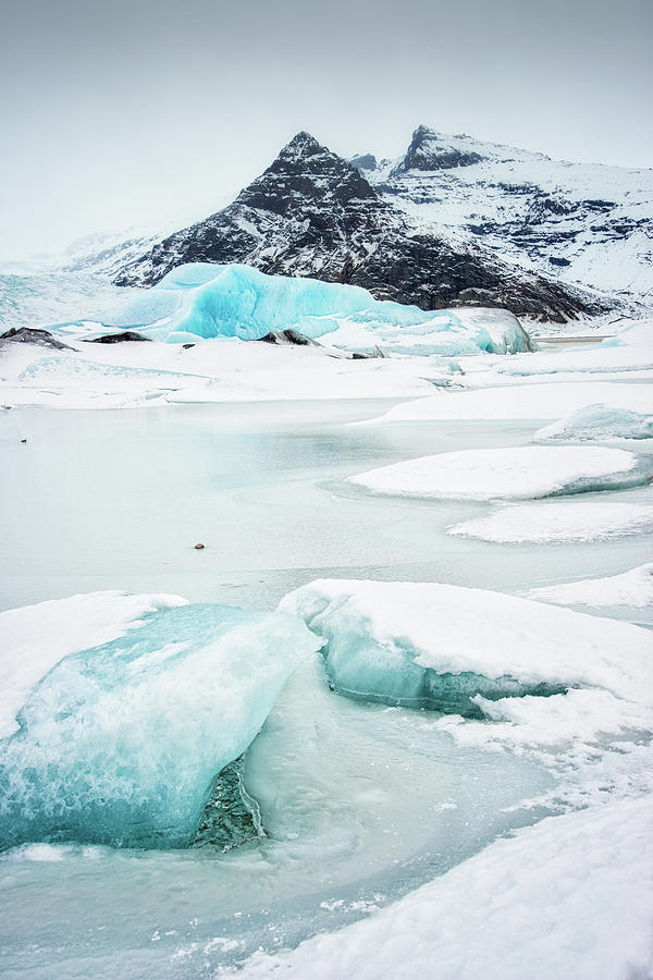 Fjallsarlon Glacier Lagoon Iceland in winter Photograph by Matthias Hauser