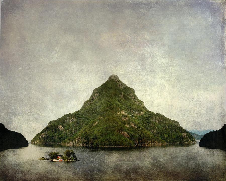 Surrealism Photograph - Fjord island by Sonya Kanelstrand