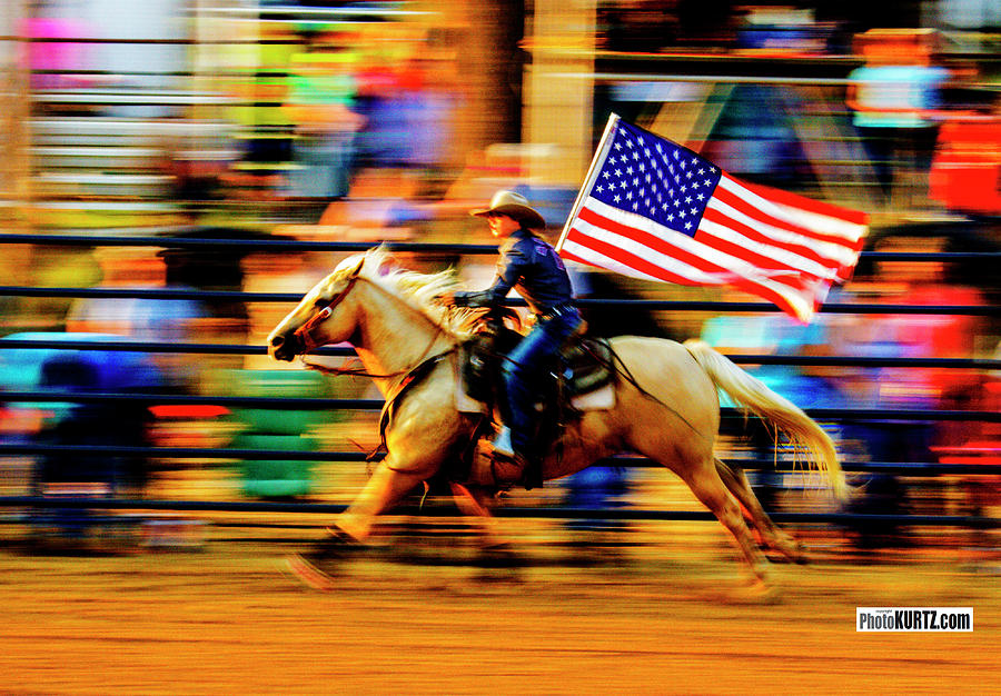 Flag blur Photograph by Jeff Kurtz