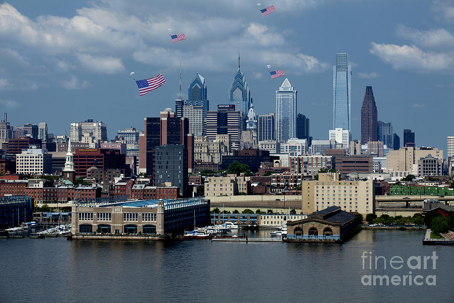 Flag Day - Philadelphia Photograph by Anthony Totah