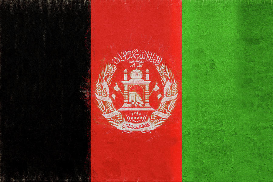 Flag of Afghanistan Grunge Digital Art by Roy Pedersen | Fine Art America