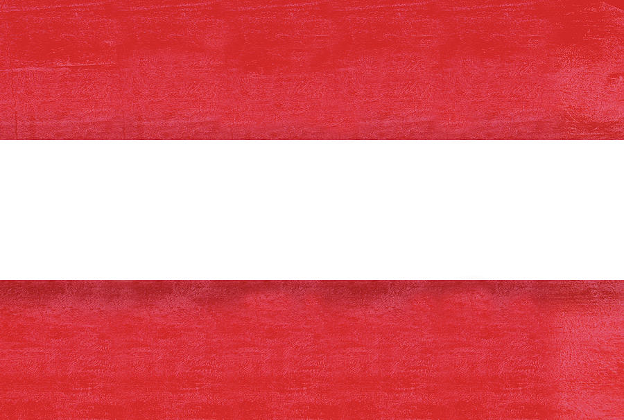Flag of Austria Grunge Digital Art by Roy Pedersen