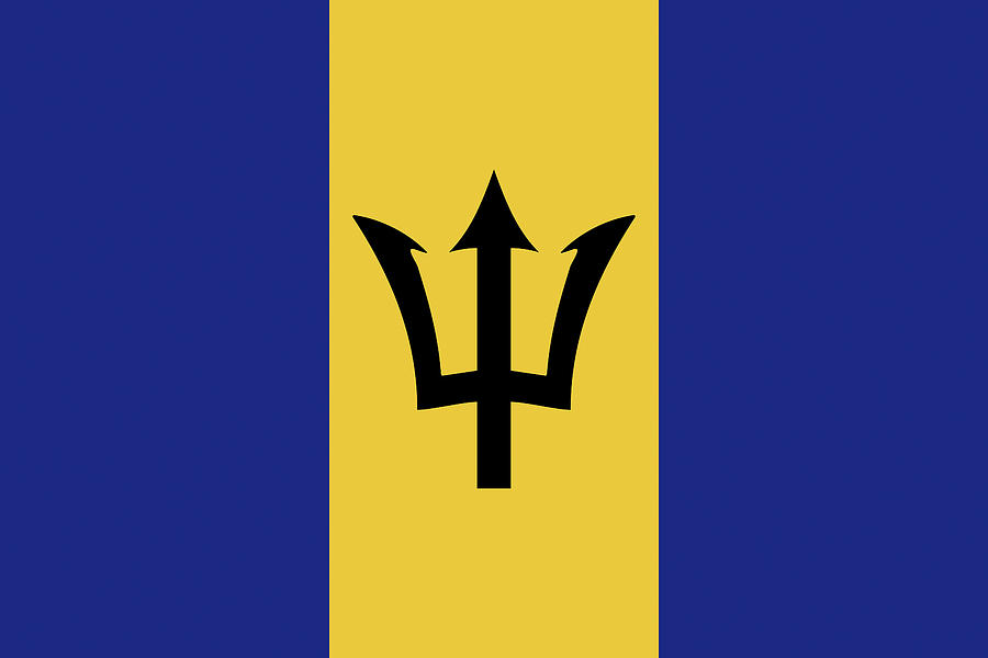 Flag of Barbados Digital Art by Roy Pedersen