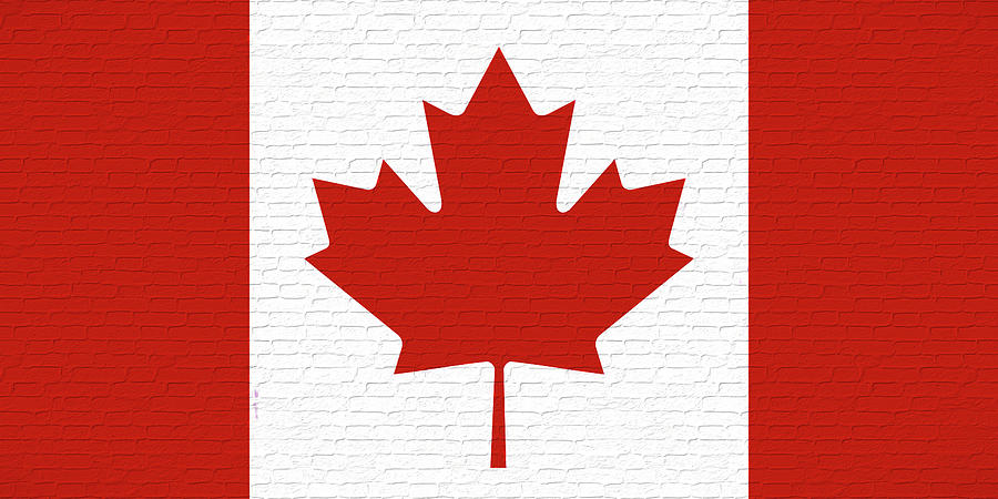 Flag Of Canada Graffiti  Digital Art by Roy Pedersen