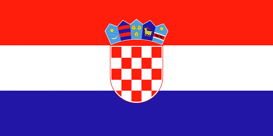 Flag of Croatia Digital Art by Roy Pedersen